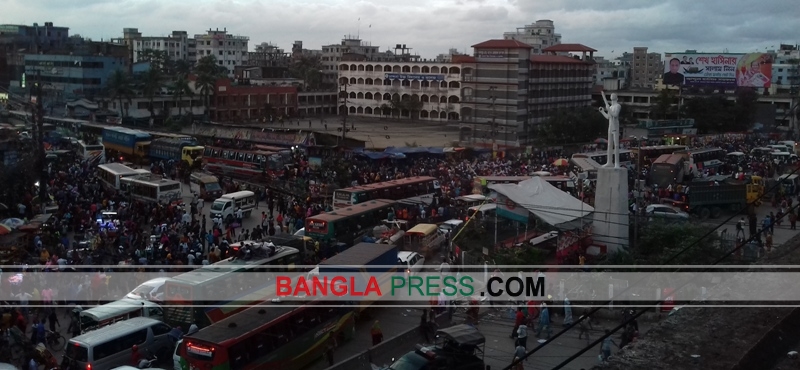 গাজীপুরে গাড়ির চাপ বেড়েই চলছে (ভিডিওসহ)