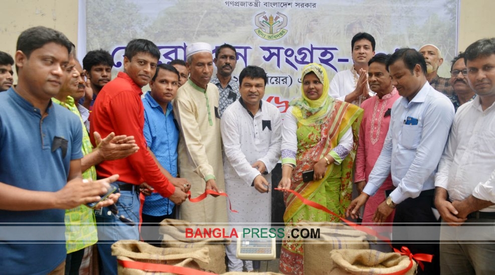 ধুনটে সরকারি গুদামে ধান সংগ্রহের উদ্বোধন