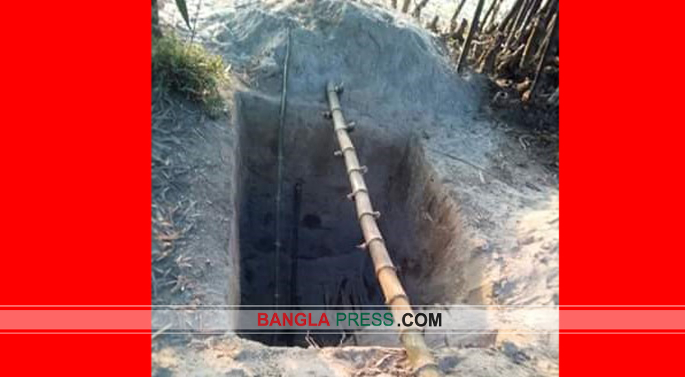 অসহায় পরিবারকে মাটিতে পুঁতে ফেলতে অগ্রিম কবর খনন