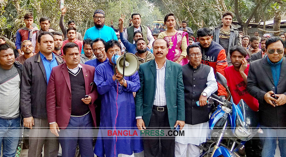 ধুনটে আ’লীগের মোটর সাইকেল শোডাউন