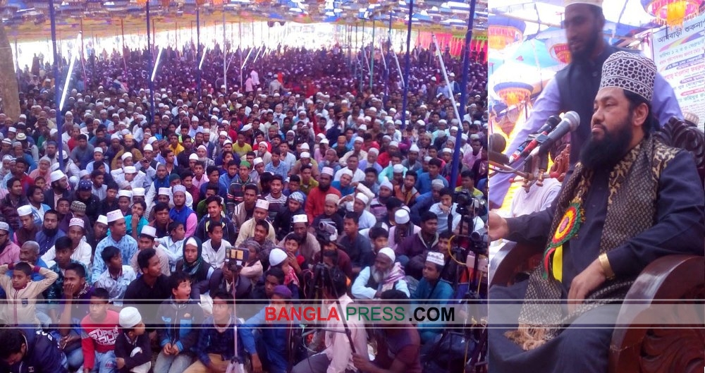 ডোমারে তারিক মুনোওয়ার এর মাহফিলে হাজারো মানুষের ঢল