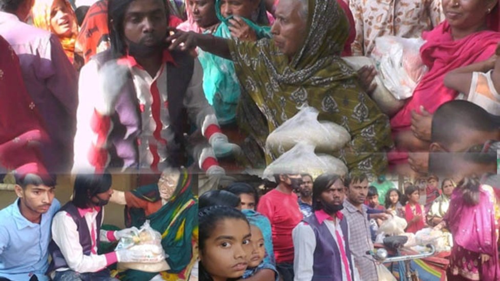 করোনা সংকটে ৫০০ পরিবারের পাশে দাঁড়ালেন হিরো আলম
