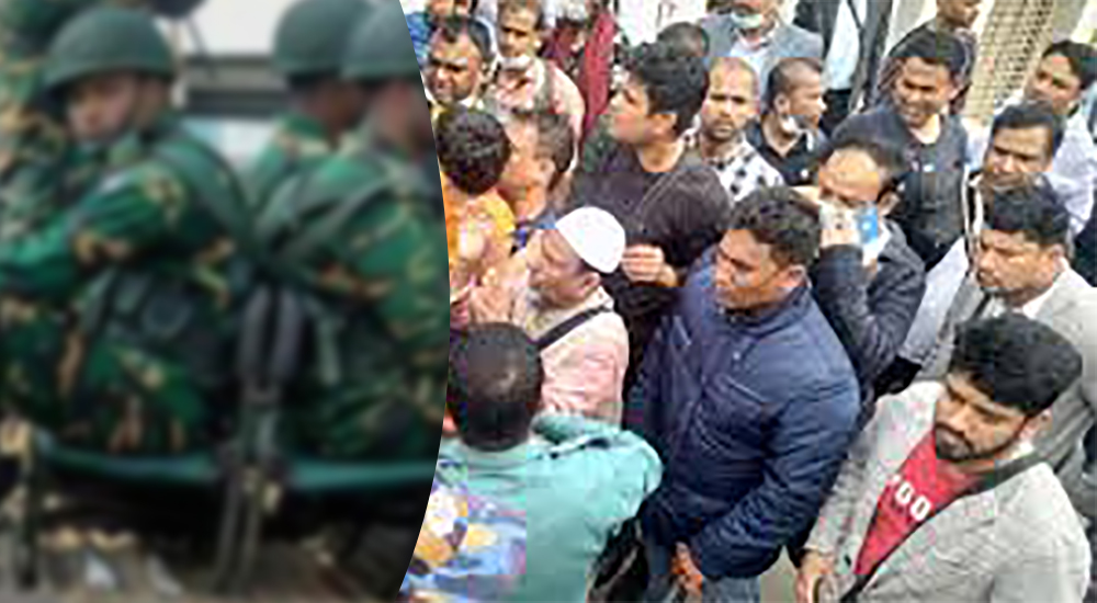 আশকোনা হজ ক্যাম্পে সেনা মোতায়েন