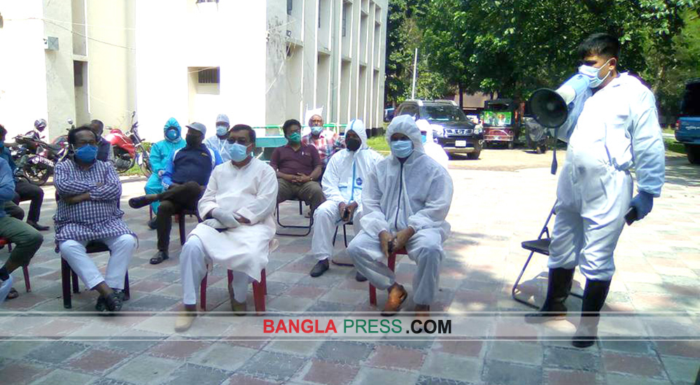 করোনা প্রতিরোধ সচেতনতায় সৈয়দপুর থানা পুলিশের মতবিনিময়