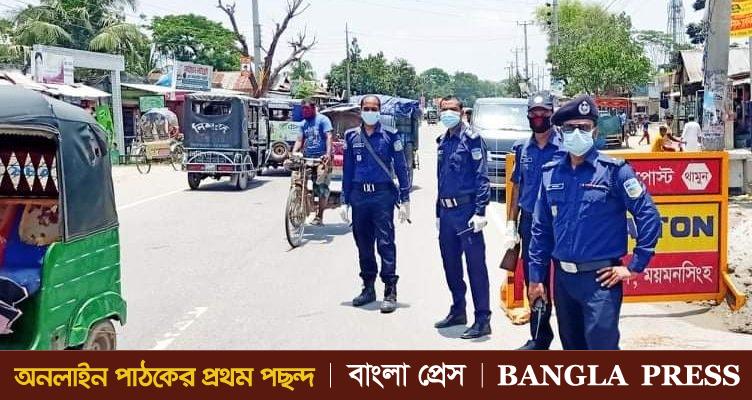 গৌরীপুরে স্বাস্থ্যবিধি পালনে পুলিশ থাকবে তৎপর