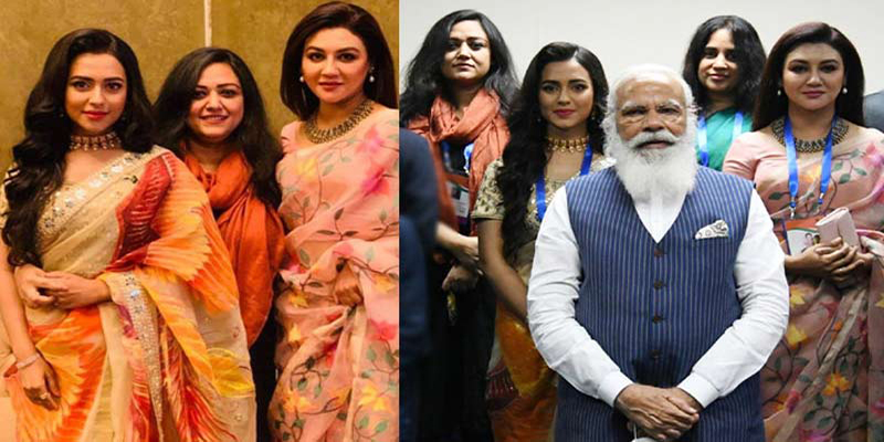 মোদির সাক্ষাতে মুগ্ধ জয়া-নুসরতরা