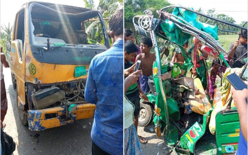 লক্ষ্মীপুরে পিকআপ-অটোরিকশা সংঘর্ষে নিহত ২