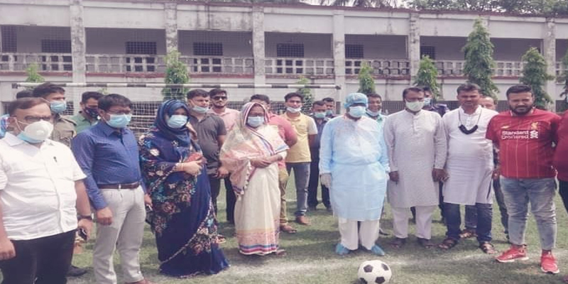 ঝিনাইদহে বঙ্গবন্ধু শেখ মুজিবুর রহমান গোল্ডকাপ ফুটবল টুর্নামেন্ট উদ্বোধন