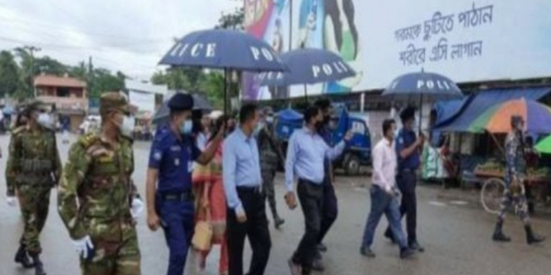 লক্ষ্মীপুরে কঠোরভাবে পালিত হচ্ছে ‘লকডাউন’