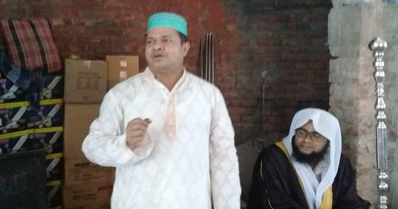 অপরাধ নিয়ন্ত্রণে মসজিদে বক্তব্য রাখলেন ওসি সালাহউদ্দিন