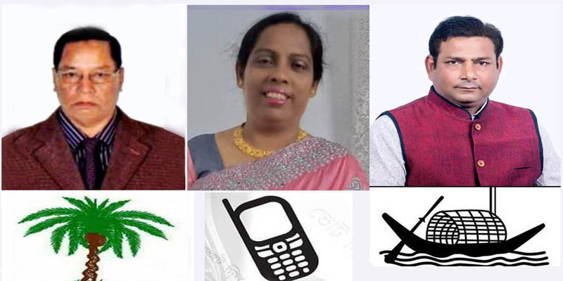 ডোমার পৌর নির্বাচনে প্রতিদ্বন্দ্বী প্রার্থীদের মাঝে প্রতীক  বরাদ্দ