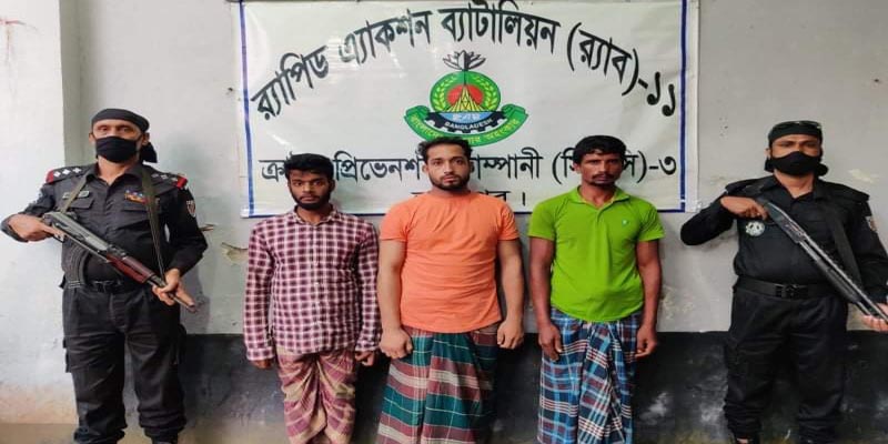 নোয়াখালিতে র‍্যাব-১১ এর অভিযানে ইয়াবাসহ ৩ মাদক ব্যবসায়ী আটক