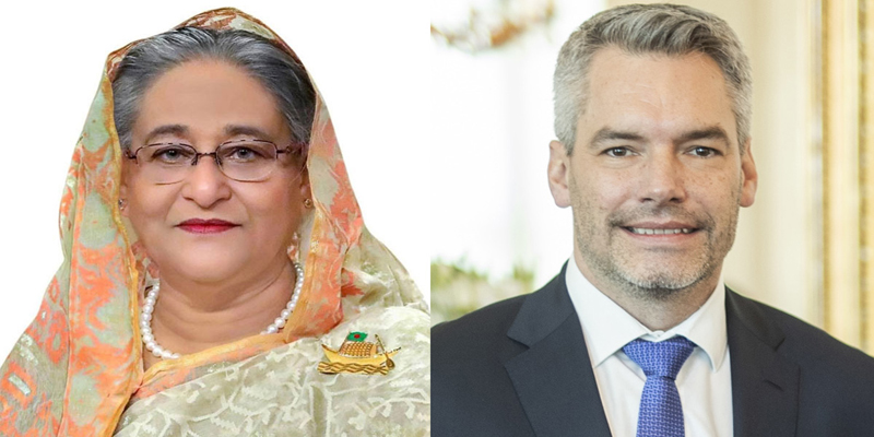 প্রধানমন্ত্রীকে অস্ট্রিয়ার চ্যান্সেলরের ফোন