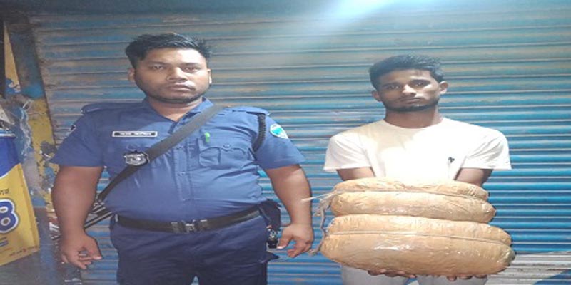 নোয়াখালীতে লাখ টাকার গাঁজাসহ আটক-১