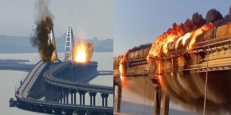 ক্রিমিয়া-রাশিয়ার সংযোগ সেতুতে ভয়াবহ বিস্ফোরণ