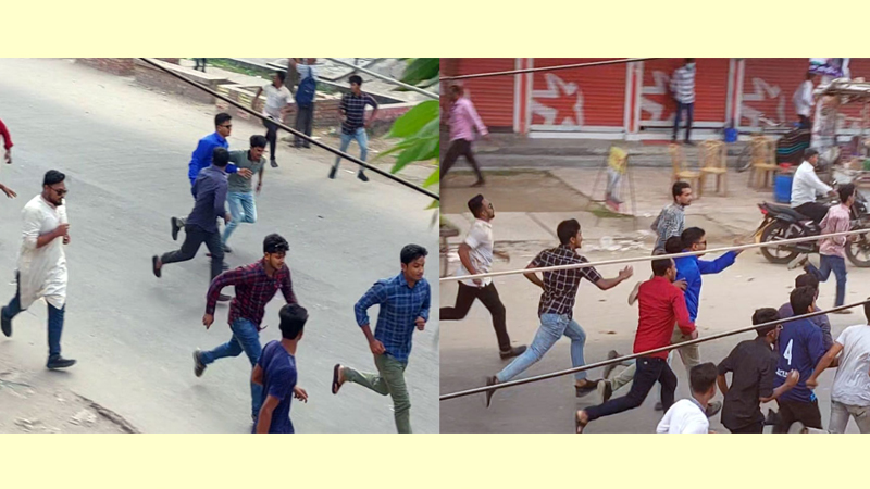 ঝিনাইদহে বিএনপি-ছাত্রলীগের সংঘর্ষ ধাওয়া পাল্টা ধাওয়া