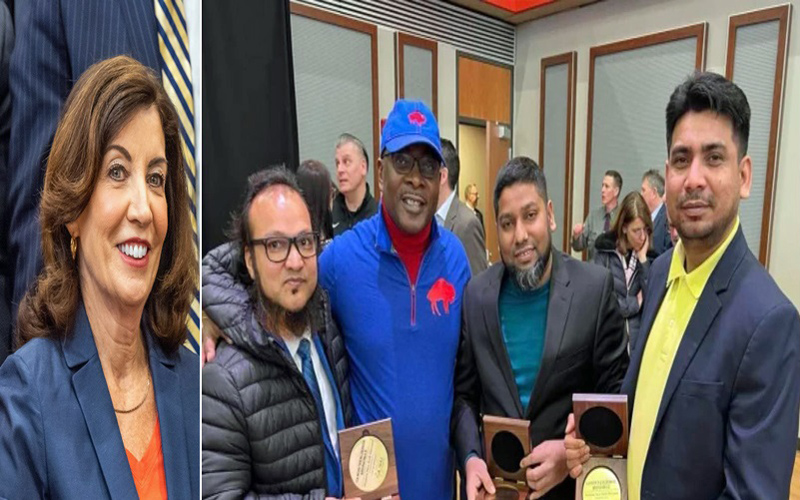 নিউ ইয়র্কে 'তুষারঝড় নায়ক' সম্মাননা পেলেন ২ বাংলাদেশি