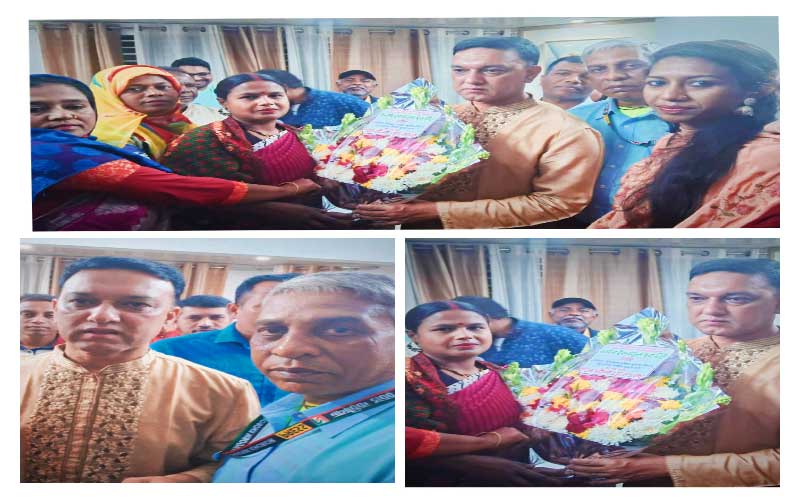 ময়মনসিংহ সিটি মেয়র টিটুকে সংবাদকর্মী ও মহিলা শ্রমিকলীগের শুভেচছা