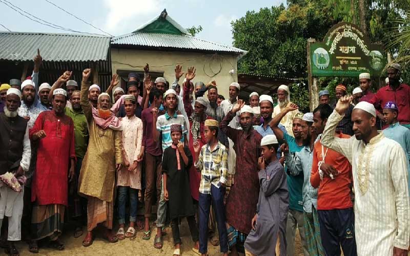 জামালগঞ্জে বিক্ষোভ মিছিল ও প্রতিবাদ সভা