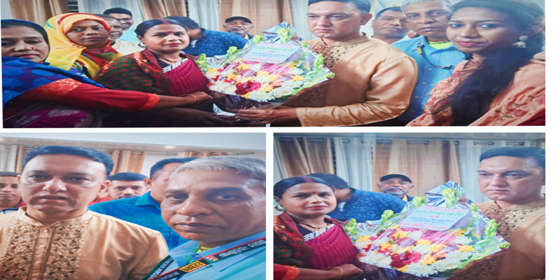 ময়মনসিংহ সিটি মেয়রের সাথে সাংবাদিক ও মহিলা শ্রমিকলীগের শুভেচ্ছা