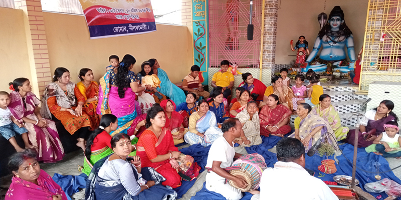ডোমারে সন্ন্যাসী মন্দিরের প্রতিষ্ঠাবর্ষিকী উদযাপন