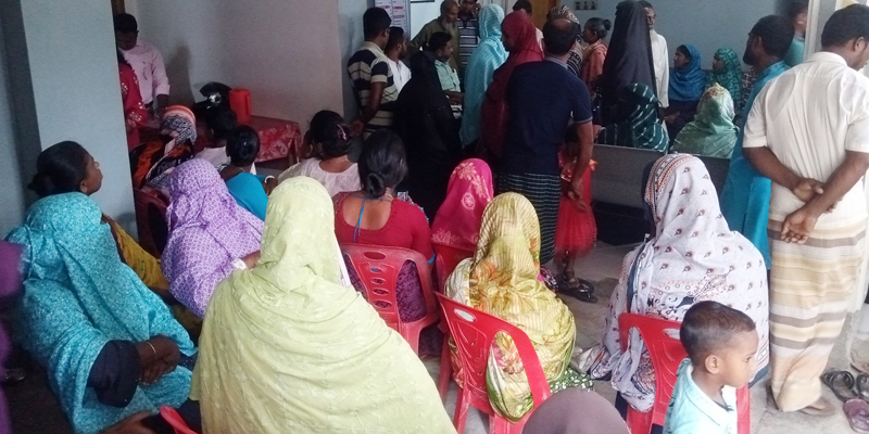 ডোমারে দৃষ্টি ডায়াগনস্টিক সেন্টারে ফ্রি মেডিকেল ক্যাম্প অনুষ্ঠিত