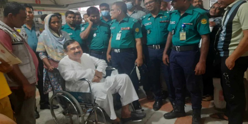 ডিবিতে অসুস্থ শাজাহান খান, নেওয়া হলো ঢামেকে