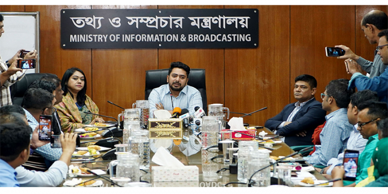 গণমাধ্যমে হামলা হলে অবশ্যই ব্যবস্থা নেবো: নাহিদ ইসলাম