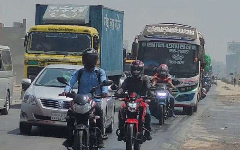 যানবাহনের বাড়তি চাপ নেই উত্তরের মহাসড়কে
