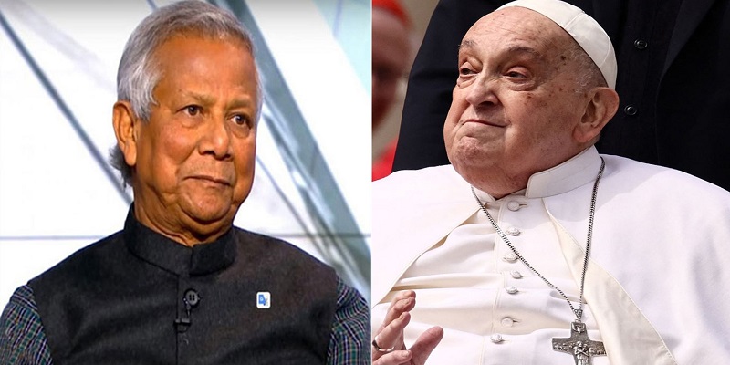 পোপের অন্ত্যেষ্টিক্রিয়ায় যোগ দিতে ভ্যাটিকানের উদ্দেশে ড. মুহাম্মদ ইউনূস