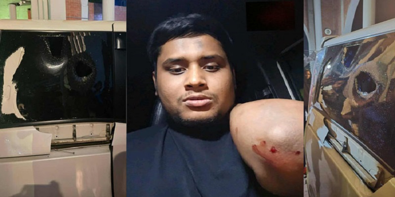গাজীপুরে হাসনাত আব্দুল্লাহর গাড়িতে হামলা