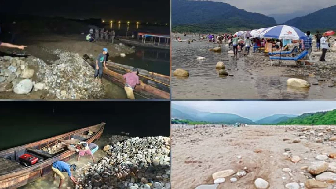 লুট হওয়া সাদাপাথর আগের জায়গায় ফেলার নির্দেশ