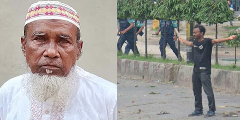 গুলি করার ভিডিও দেখে ট্রাইব্যুনালে কান্নায় ভেঙে পড়লেন আবু সাঈদের বাবা
